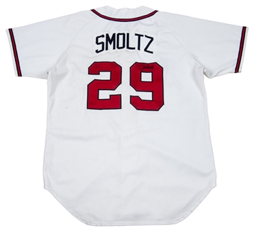 1998 John Smoltz Game Used and Signed Atlanta Braves Home Jersey (JSA)